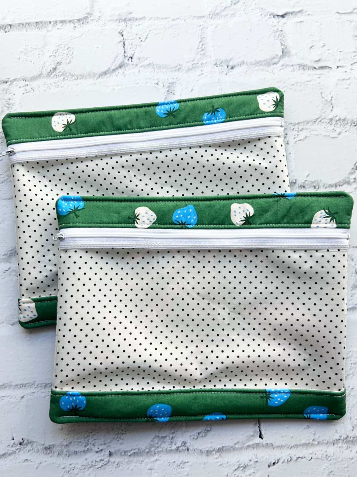 Embroidery Project Bag, Clear Zipper Bag