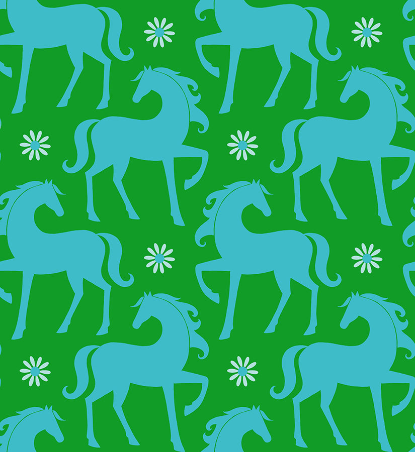 Carousel Fancy Horse in Verdant