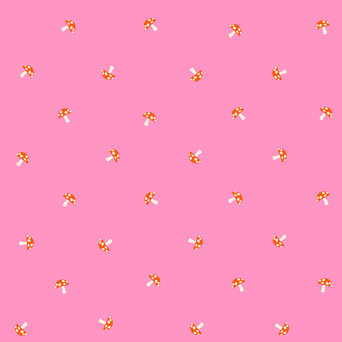 Carousel Tiny Mushrooms in Flamingo