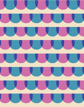 Animal Animal Roof Tiles Vintage Blue