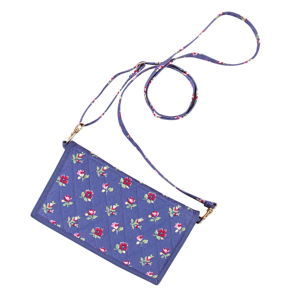 Calais Blue Floral Purse Organizer