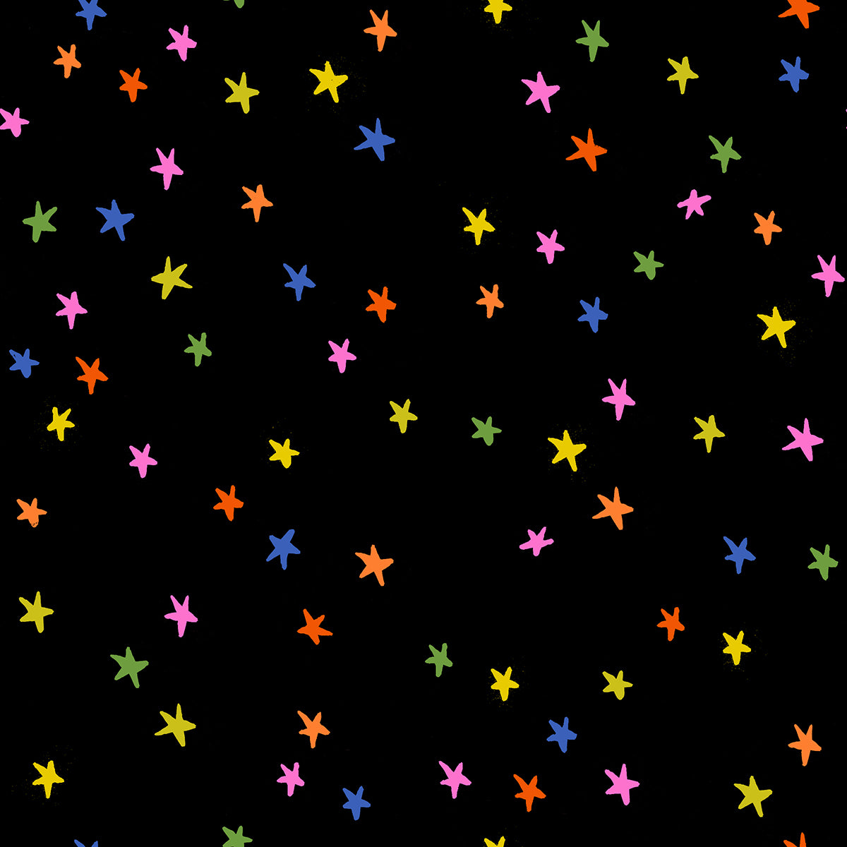 Starry in Black Vivid Rainbow