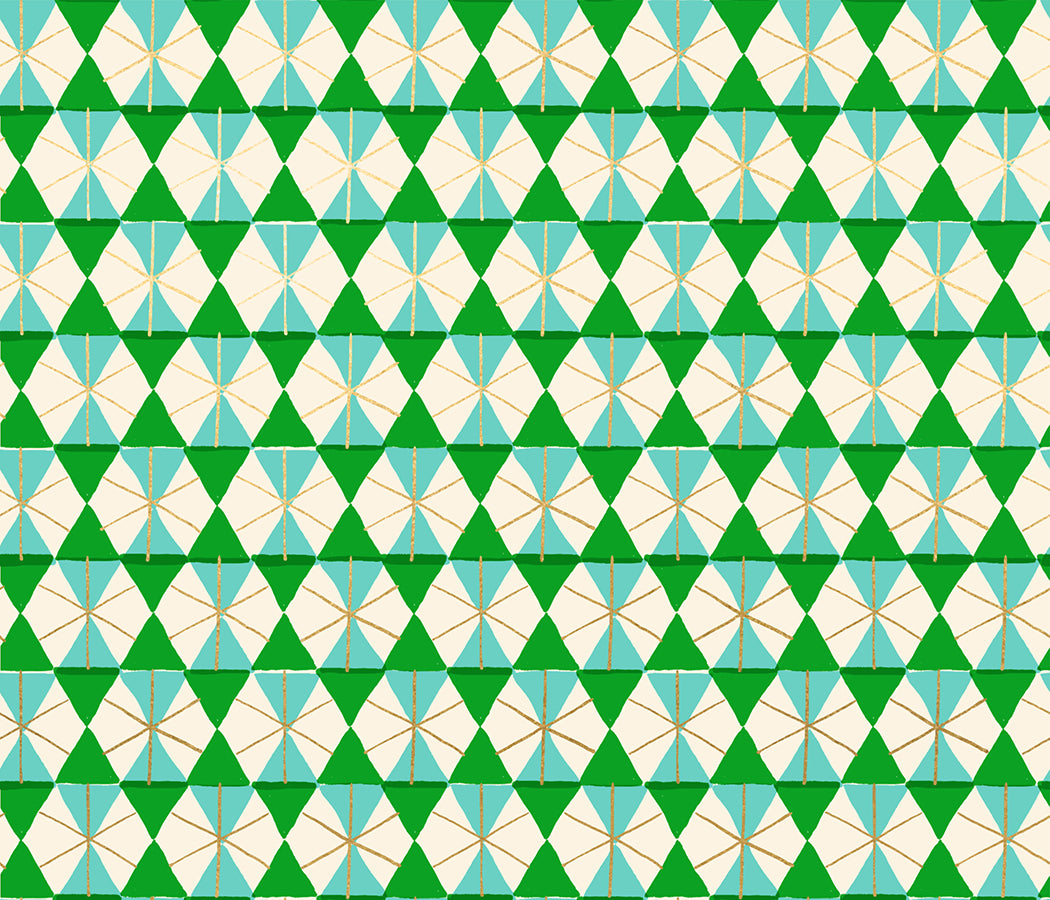 PREORDER: Merry Happy Hexie in Verdant