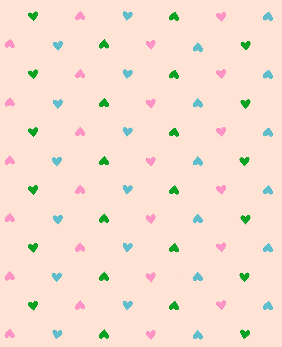 Best Day Ever Hearts in Peach Cream