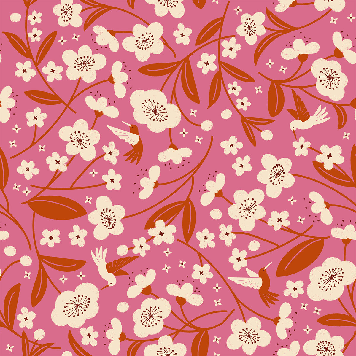 PREORDER: Persimmon Persimmon Blossoms in Hibiscus