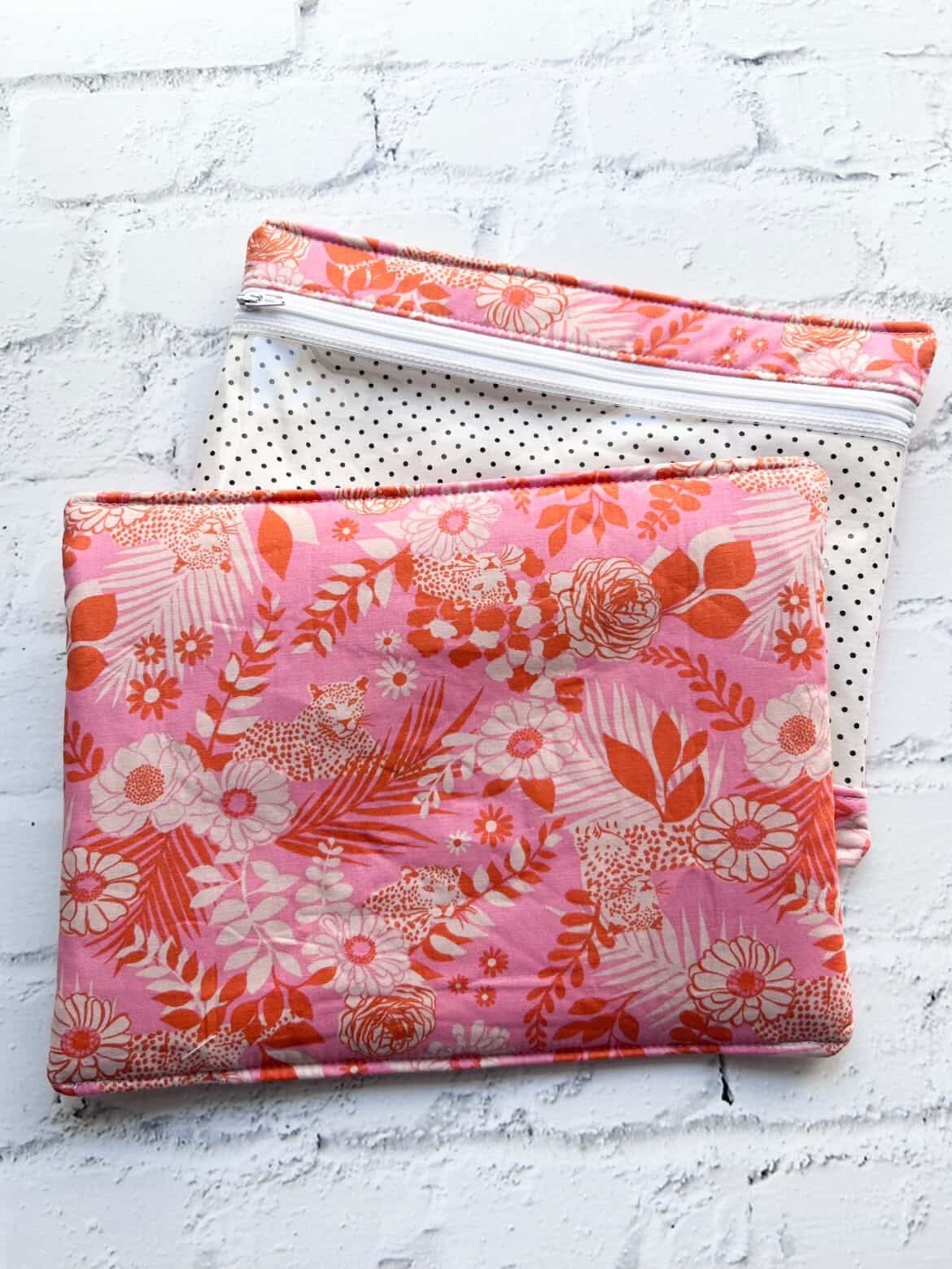 Embroidery Project Bag, Clear Zipper Bag