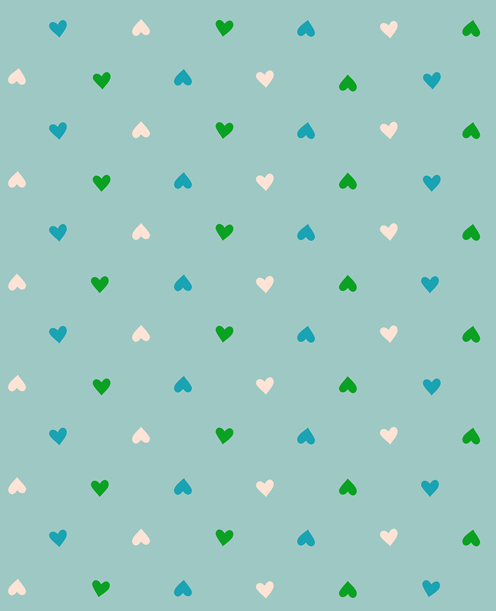 PREORDER: Best Day Ever Hearts in Turquoise