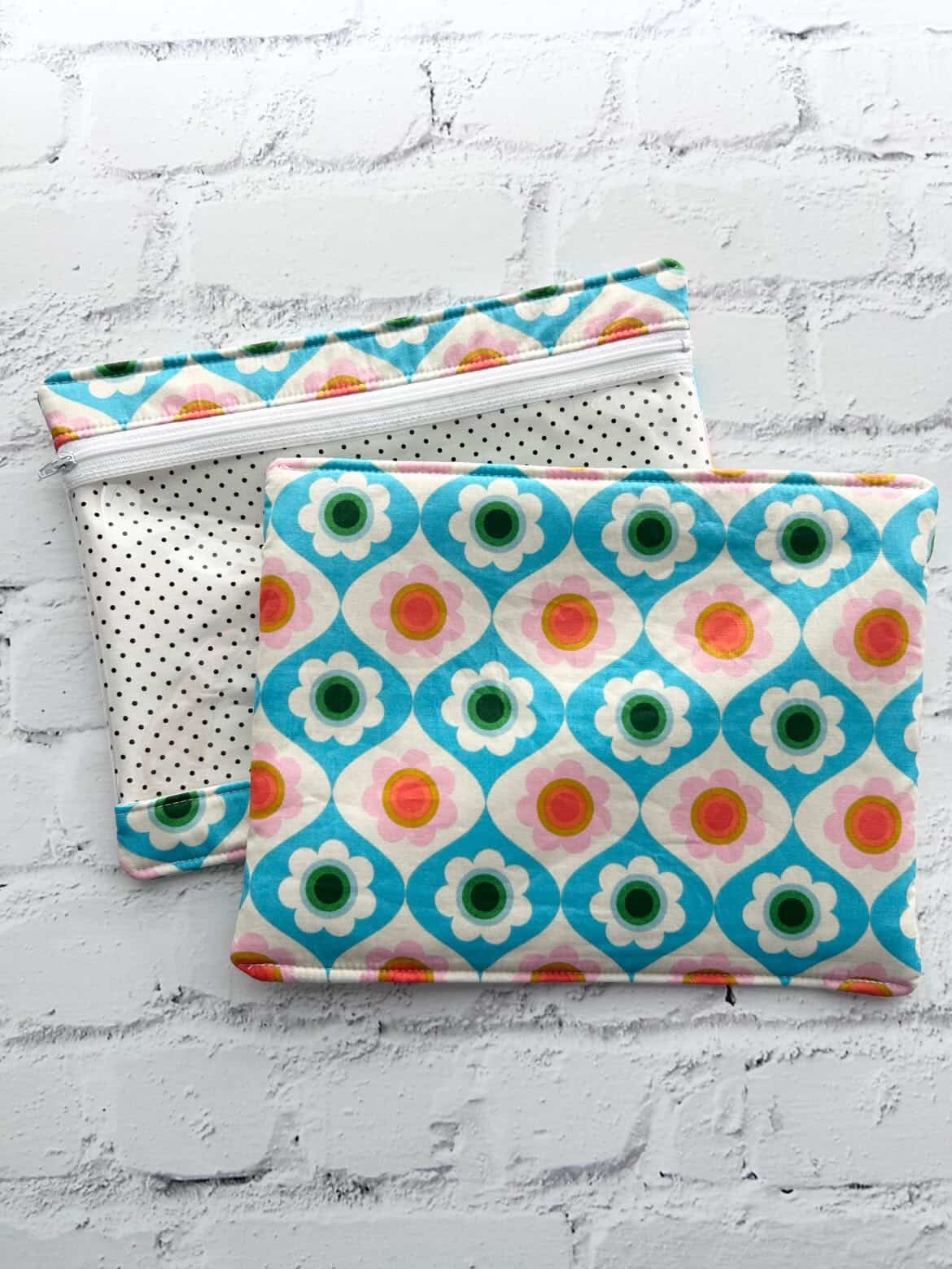 Embroidery Project Bag, Clear Zipper Bag