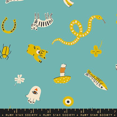 Ooh Lucky Lucky Good Luck In Turquoise