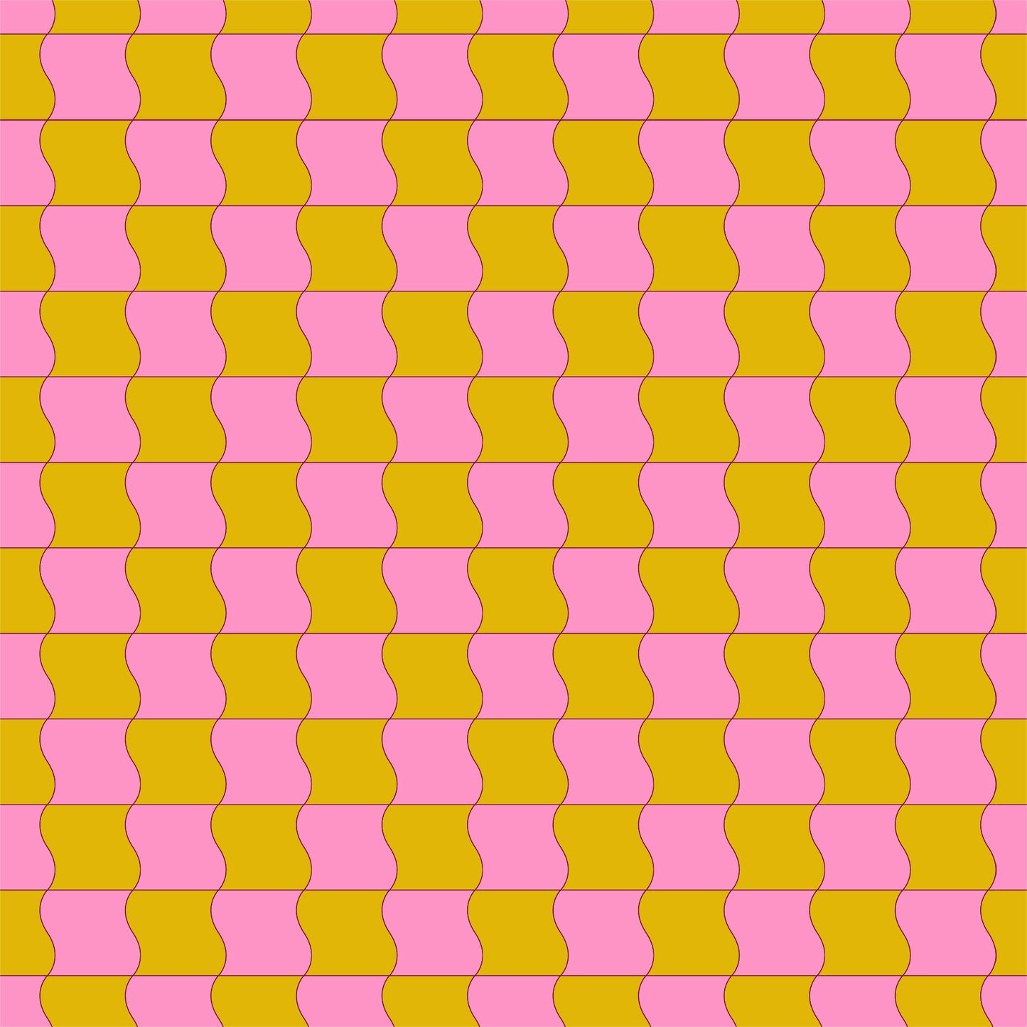 PREORDER: Sugar Cone 2 Wavy Check in Goldenrod