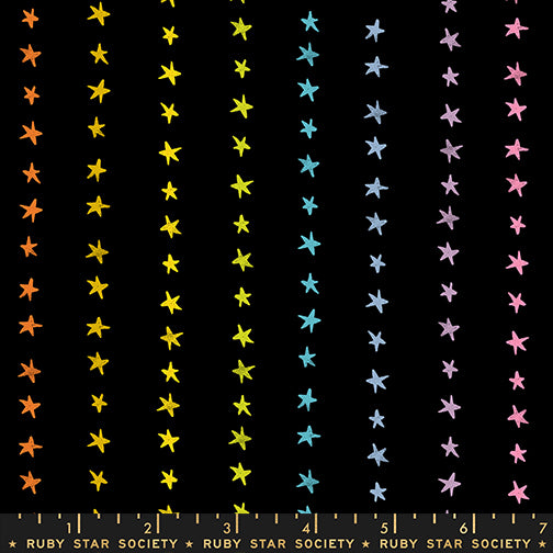 PREORDER: Daisy Days Starry Stripe in Multi on Black