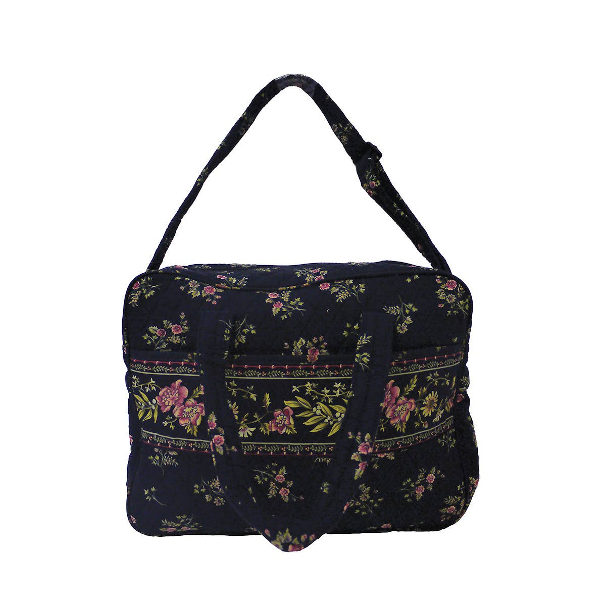 Midnight Rose Black Floral Diaper Bag