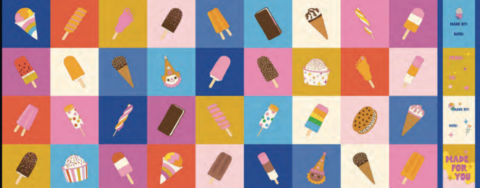 PREORDER: Sugar Cone 2 Ice Cream Man Panel in Multi