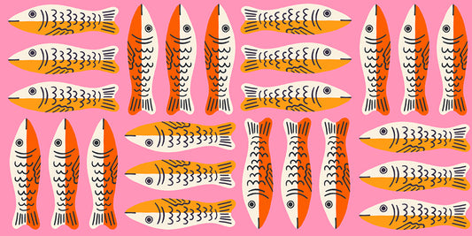 PREORDER: 1-800-CALICO Little Sardines in Lucky Pink