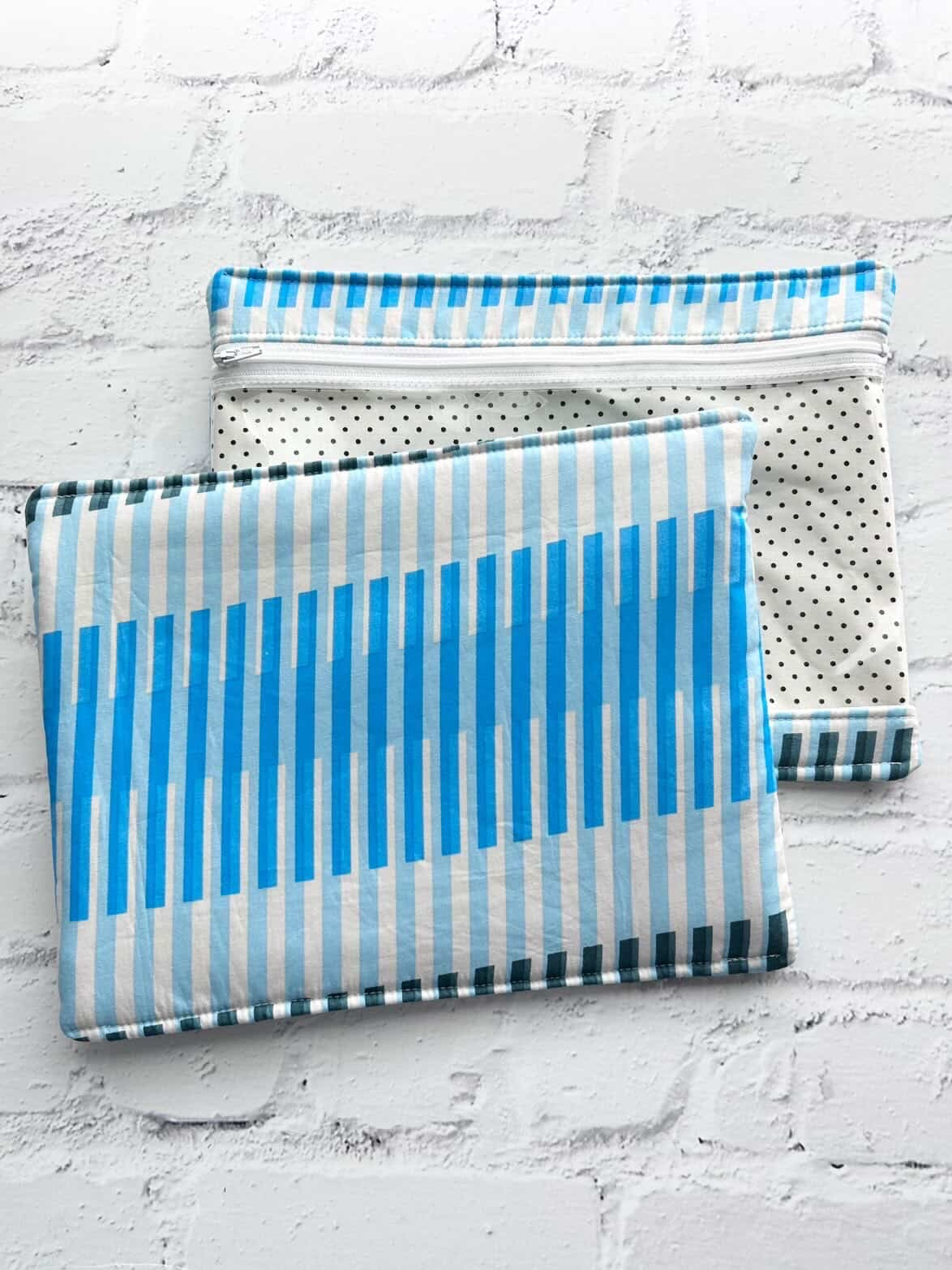 Embroidery Project Bag, Clear Zipper Bag