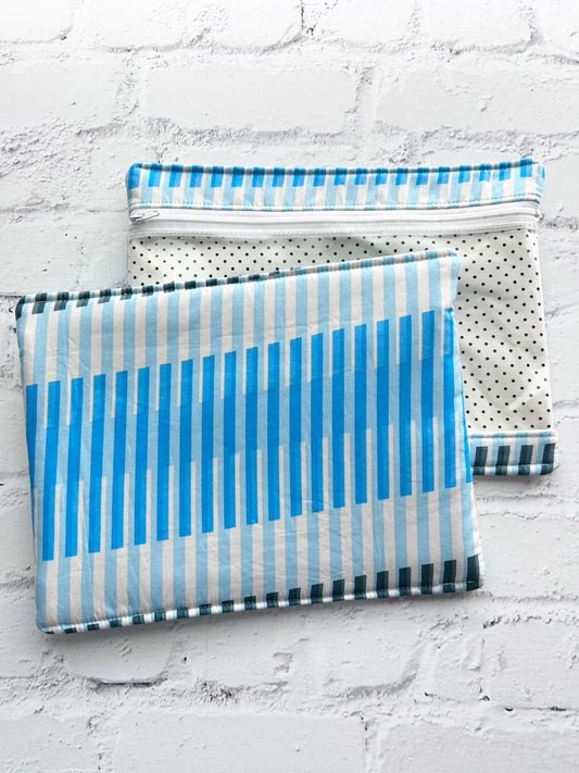 Embroidery Project Bag, Clear Zipper Bag