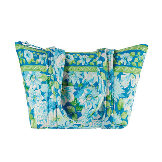 Sanibel Blue Floral Tote Bag 16.5" x 11.3"