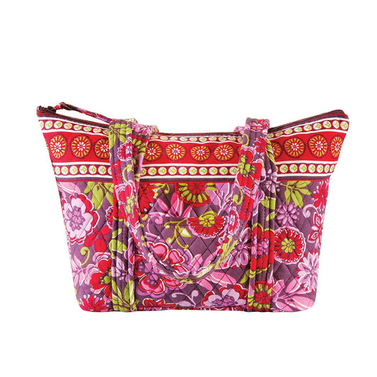 Zoe Red Floral Tote Bag