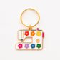 Daisy Sewing Machine Enamel Keychain - Bag Charm