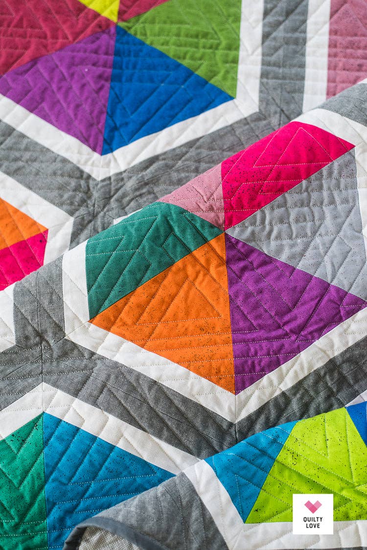 Triangle Hexies PAPER quilt pattern