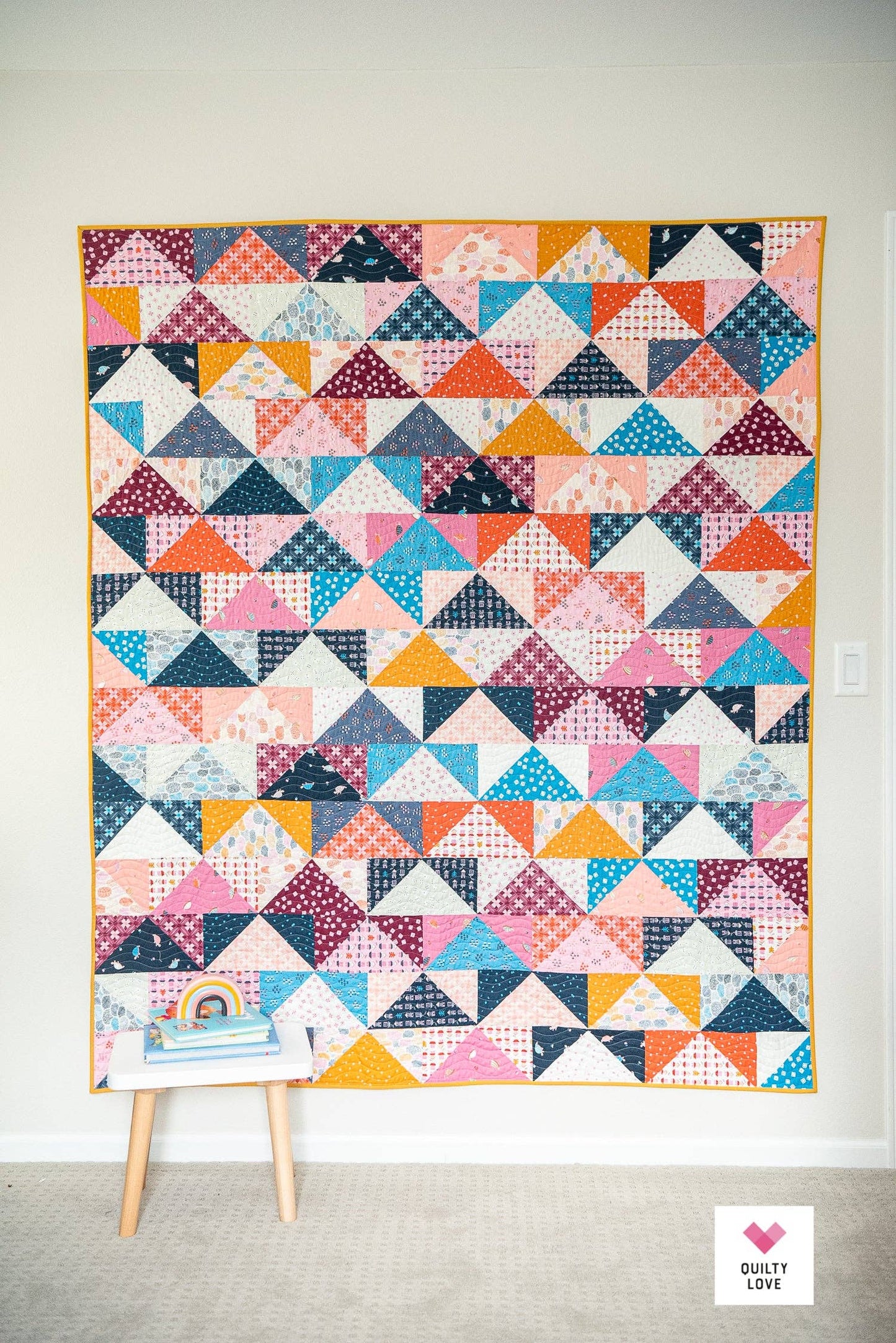 Patchwork Flying Geese PAPER Quilt Pattern