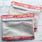 Embroidery Project Bag, Clear Zipper Bag