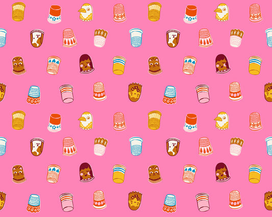 PREORDER: 1-800-NOTIONS Thimbles in Flamingo