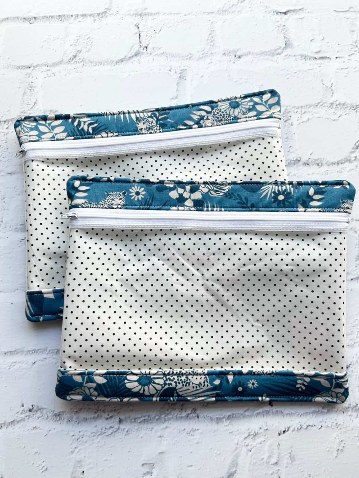 Embroidery Project Bag, Clear Zipper Bag