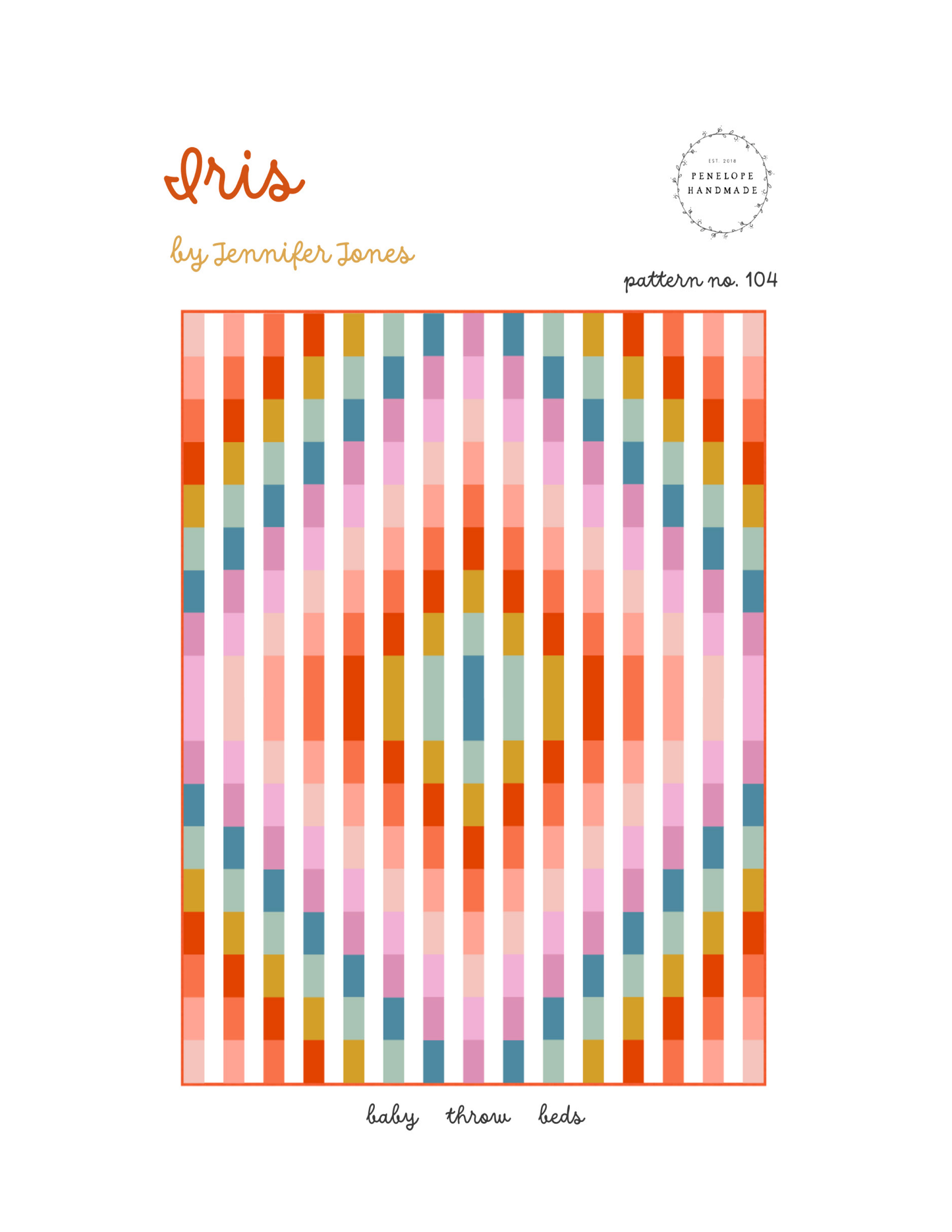 Iris Quilt Pattern  |   Paper Version