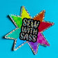 Sew With Sass Star Sticker