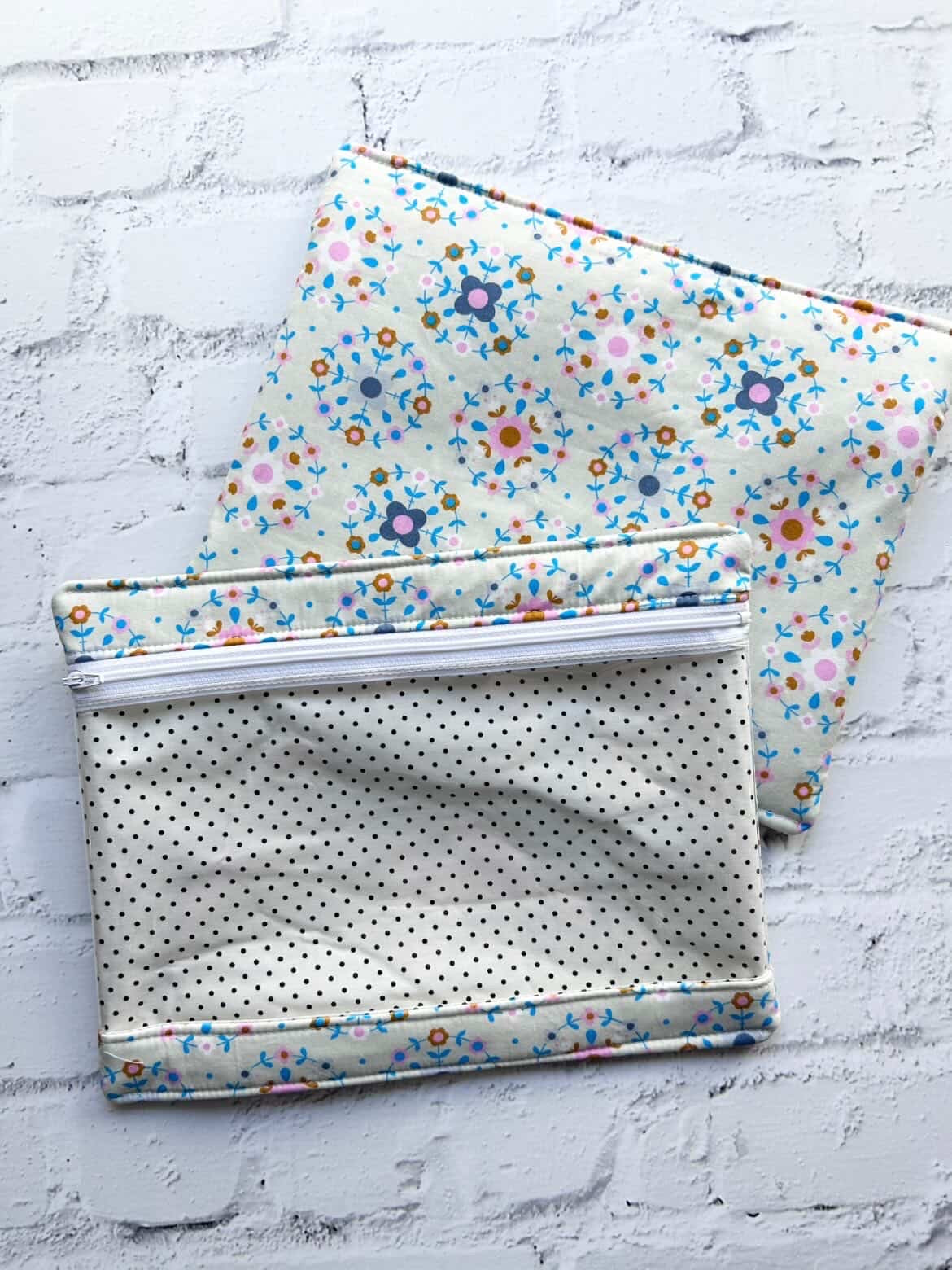 Embroidery Project Bag, Clear Zipper Bag