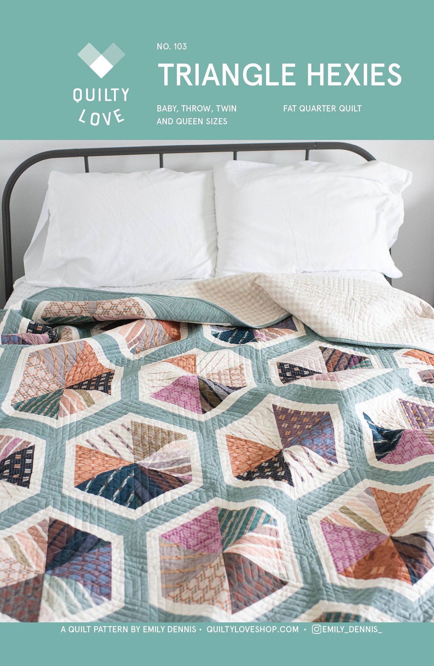 Triangle Hexies PAPER quilt pattern