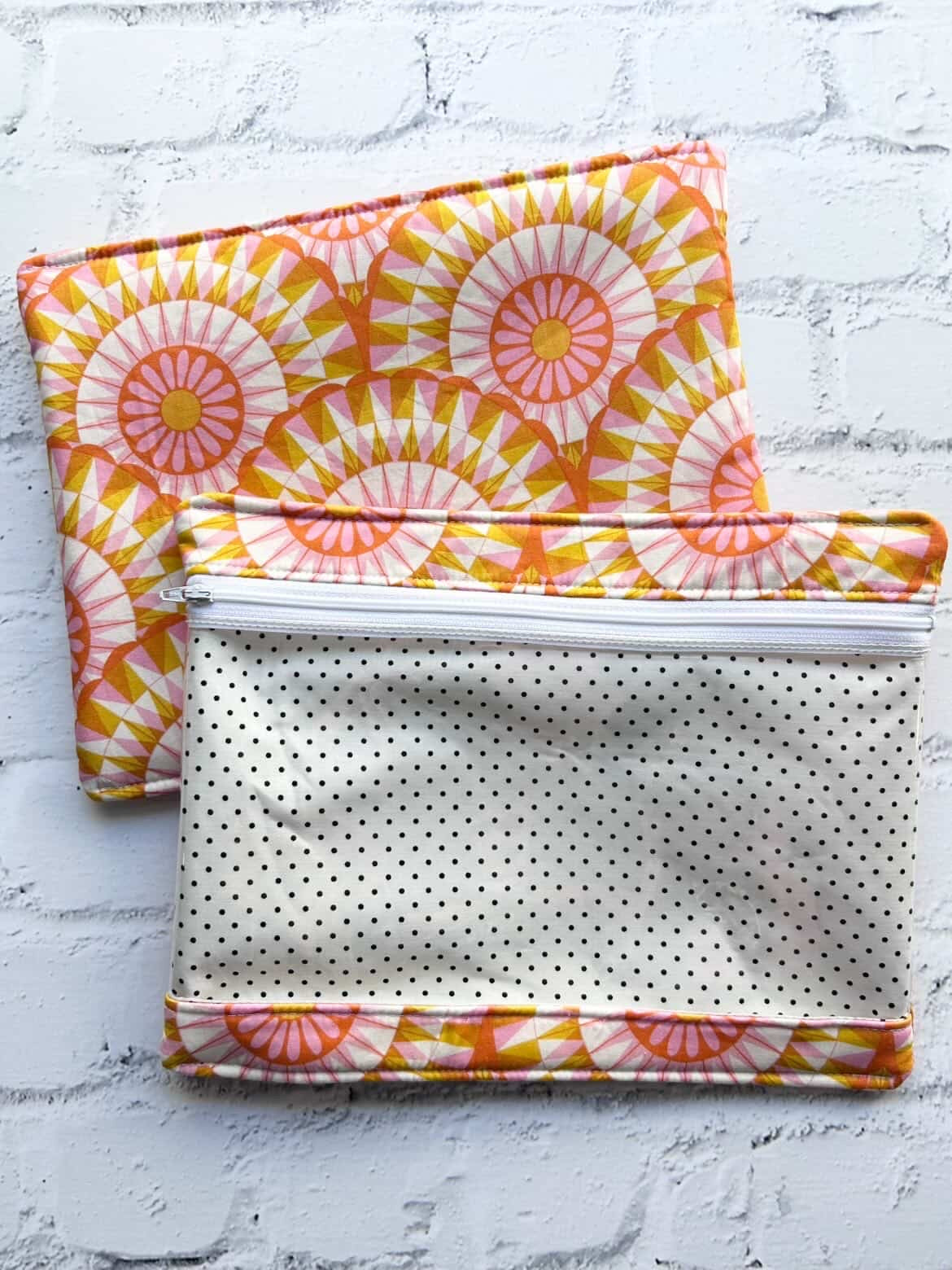 Embroidery Project Bag, Clear Zipper Bag