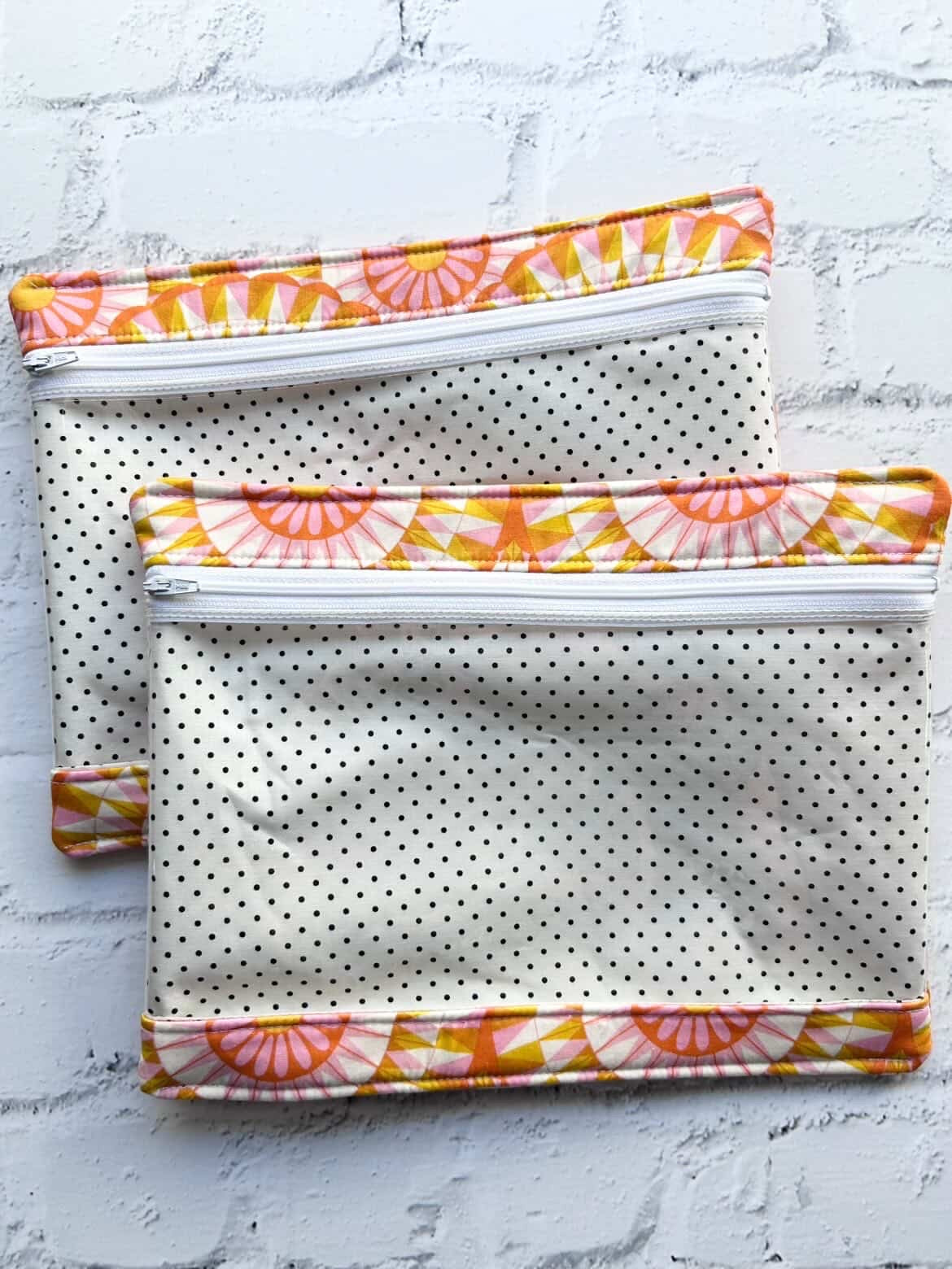 Embroidery Project Bag, Clear Zipper Bag