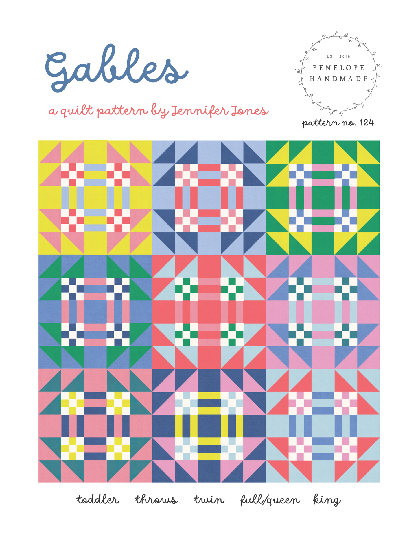 Gables Quilt Pattern  |   Paper Version