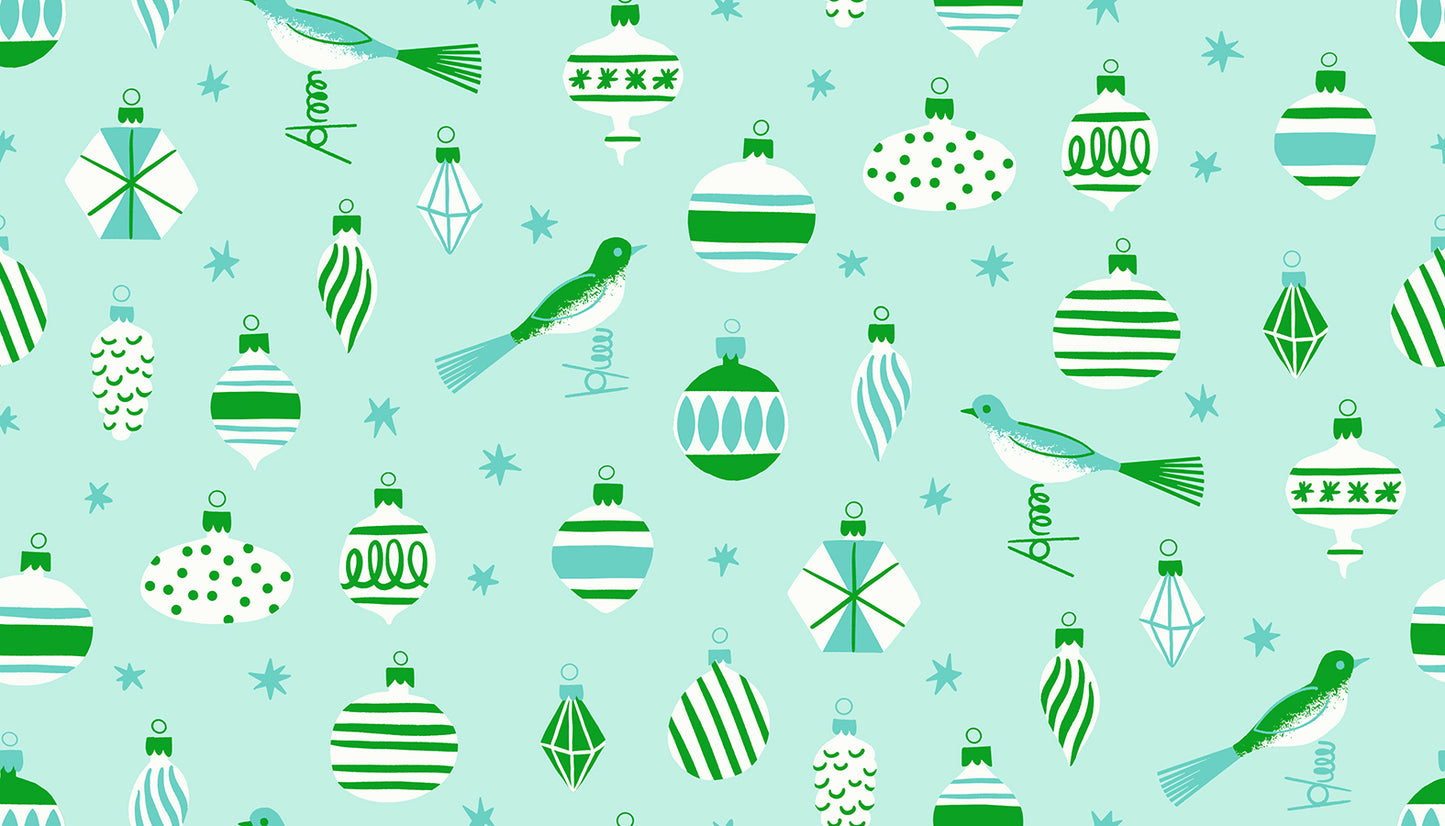 PREORDER: Merry Happy Baubles in Mint