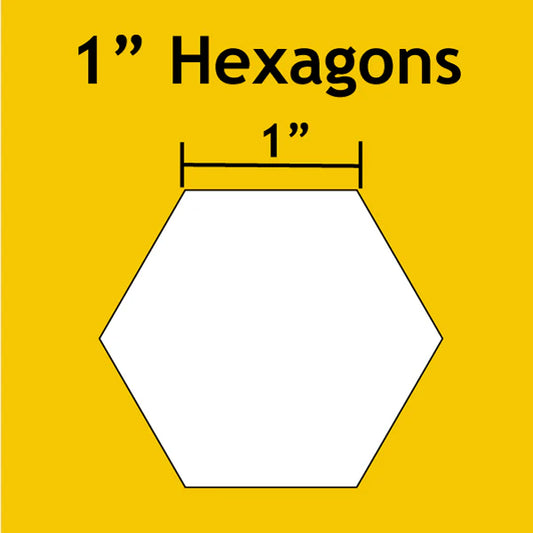 1" Hexagons- Large Pack