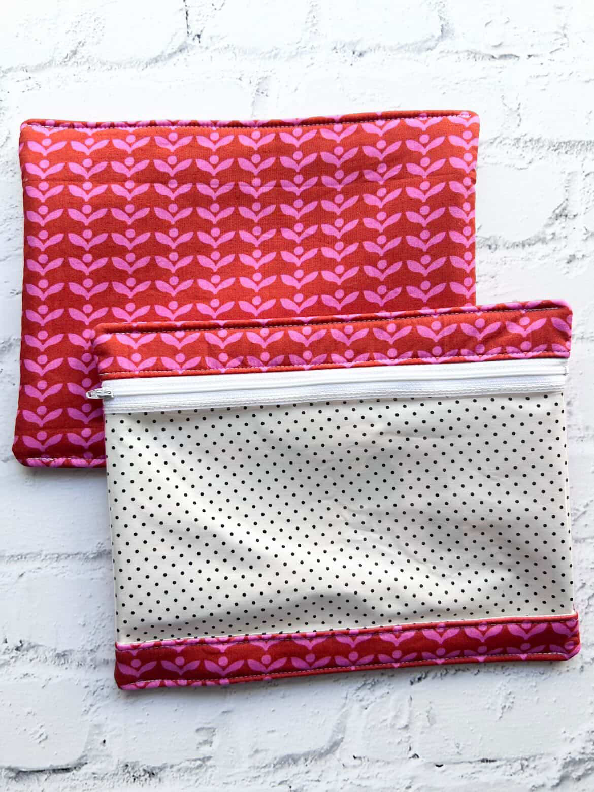Embroidery Project Bag, Clear Zipper Bag
