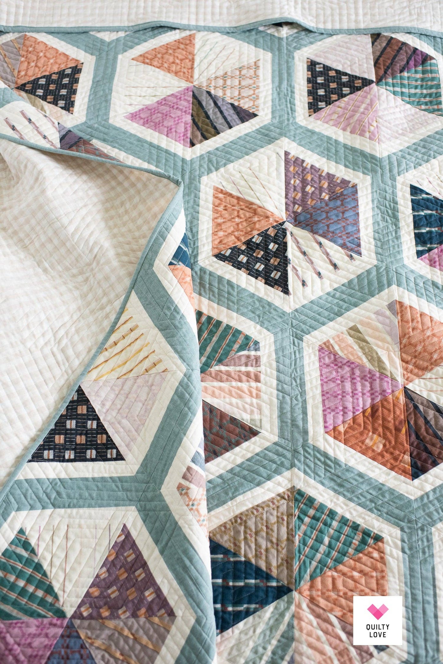 Triangle Hexies PAPER quilt pattern