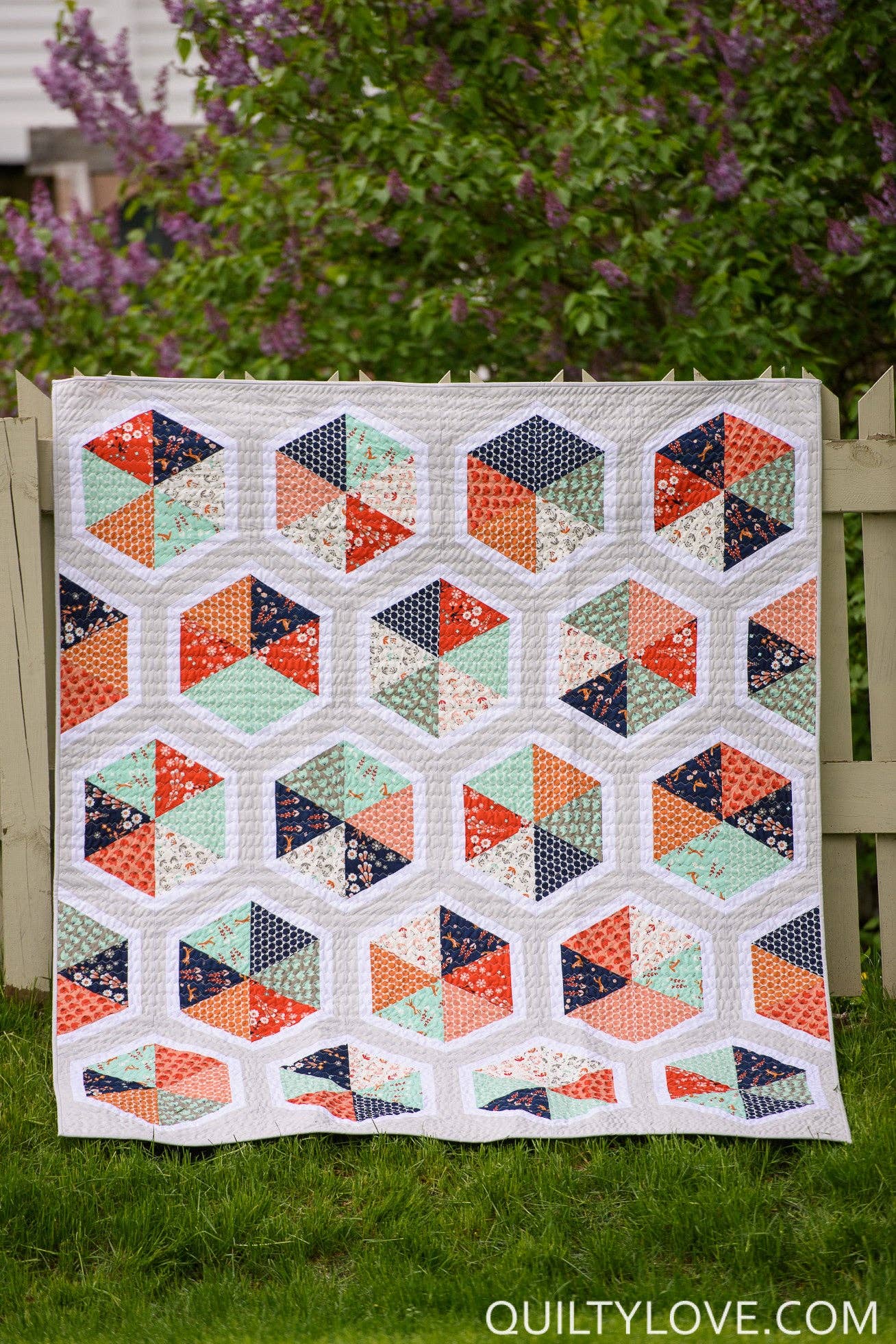 Triangle Hexies PAPER quilt pattern