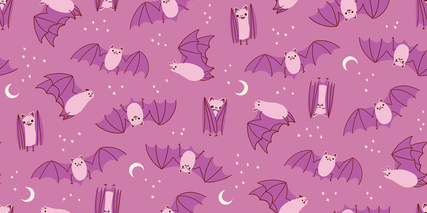 PREORDER: Freaky Familiars Fat Bats in Heliotrope