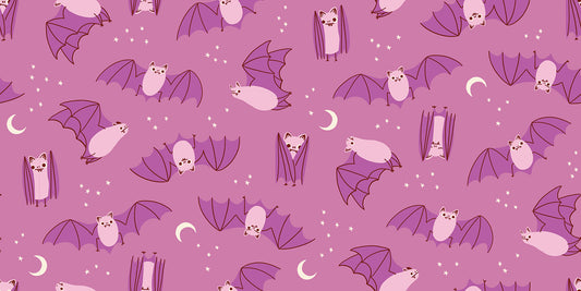 PREORDER: Freaky Familiars Fat Bats in Heliotrope