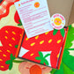 Strawberry Whole Cloth Quilt Kit – Beginner Sewing Kit