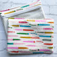 Embroidery Project Bag, Clear Zipper Bag