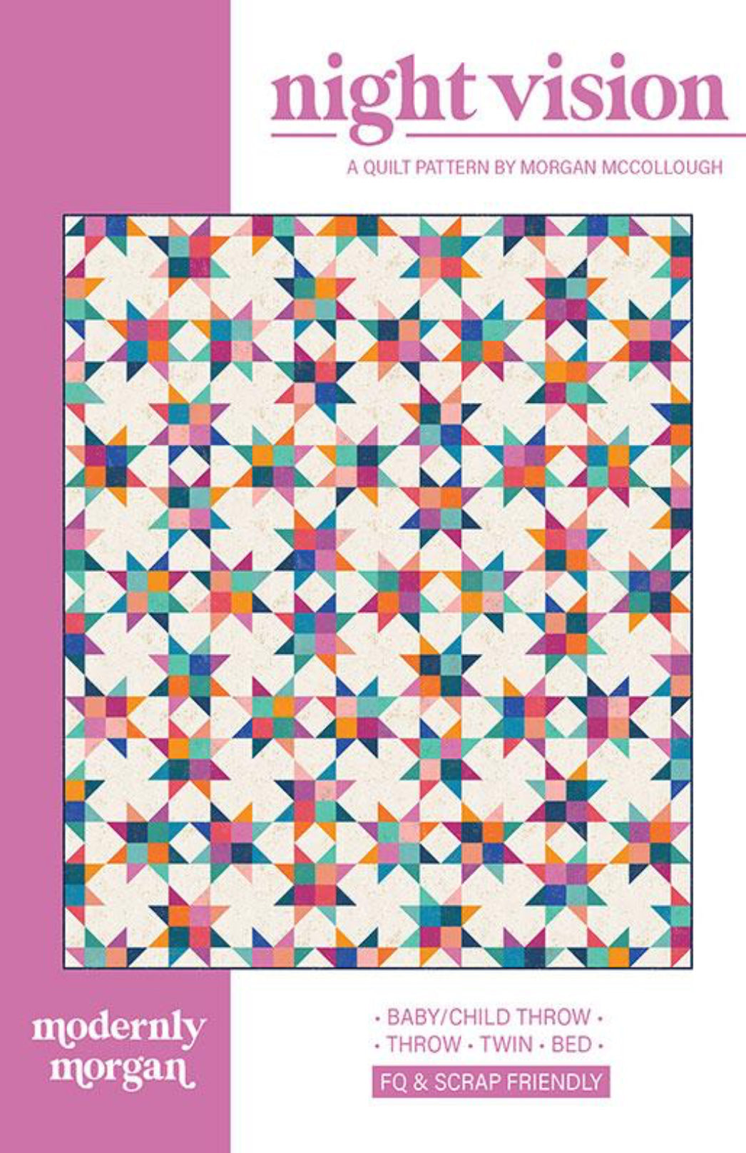 Night Vision Glow Garden Quilt Kit-pattern included