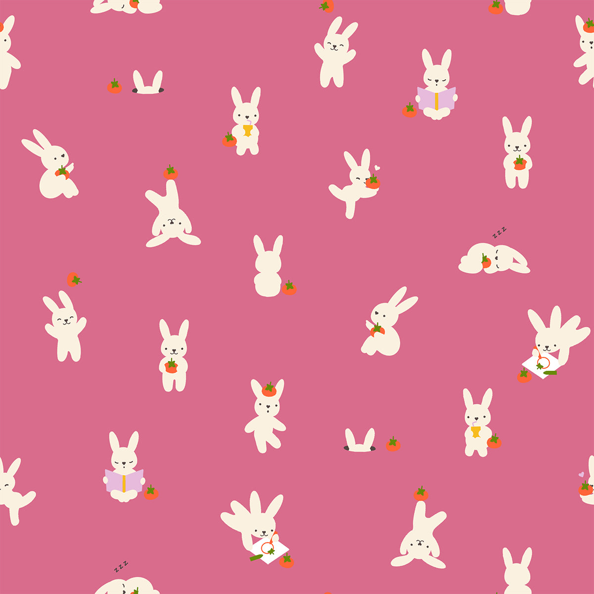 PREORDER: Persimmon Bun E. And Simmy in Hibiscus