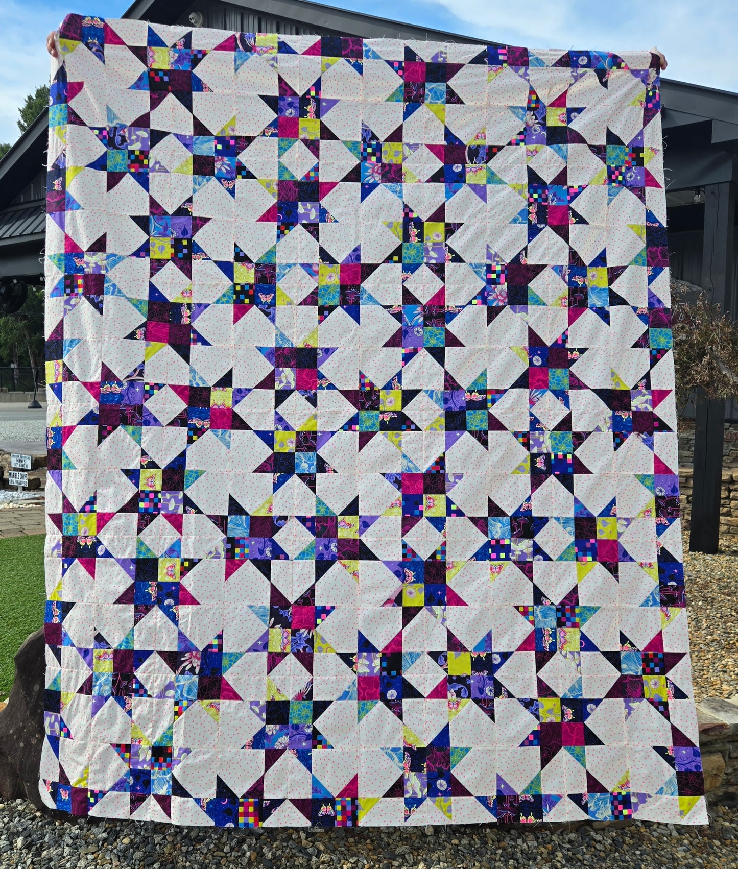 Night Vision Glow Garden Quilt Kit-pattern included