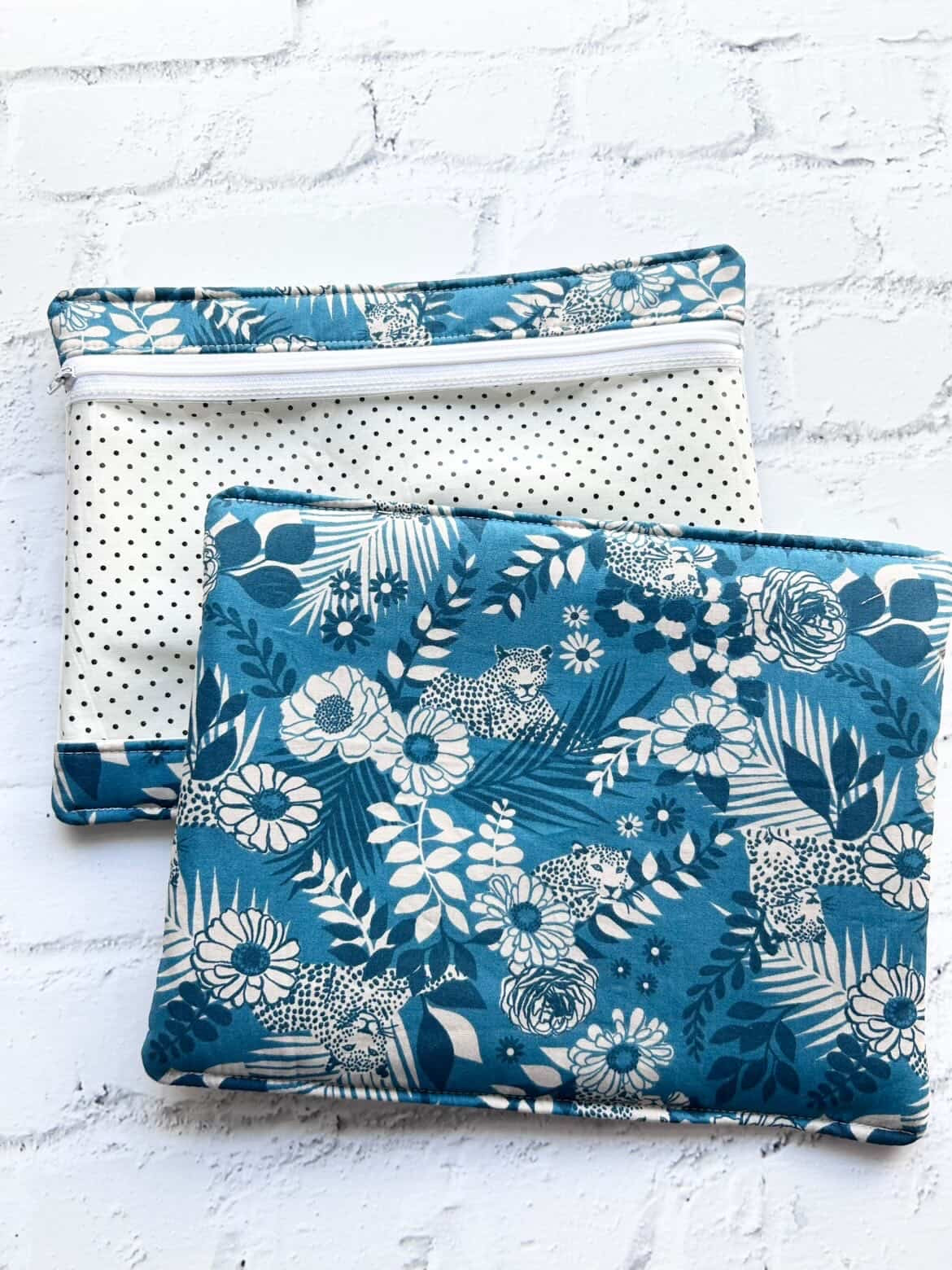Embroidery Project Bag, Clear Zipper Bag