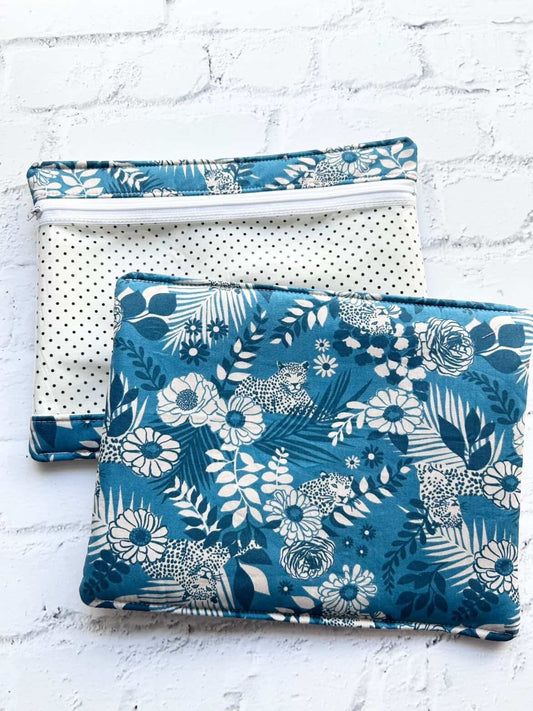 Embroidery Project Bag, Clear Zipper Bag