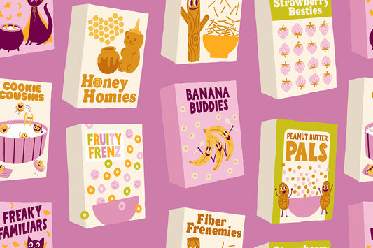 PREORDER: Egg and Friends Part of This Complete Breakfast in Heliotrope
